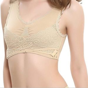 Seamless Lift Bra with Front Cross Side bucket